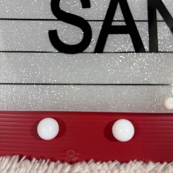 Occasions ONE NIGHT ONLY: SANTA Alternating Blinking Light Christmas Marqui Sign - Picture 6 of 9